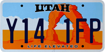 UT license plate Y141FP
