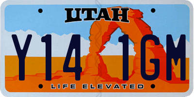 UT license plate Y141GM
