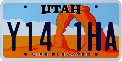UT license plate Y141HA