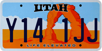 UT license plate Y141JJ