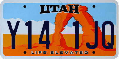 UT license plate Y141JQ