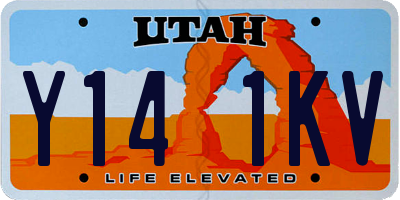 UT license plate Y141KV
