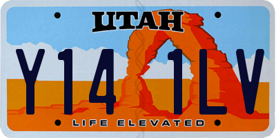 UT license plate Y141LV