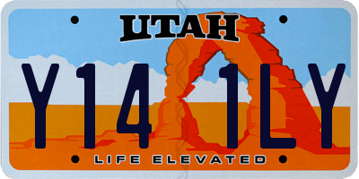 UT license plate Y141LY