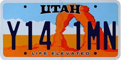 UT license plate Y141MN
