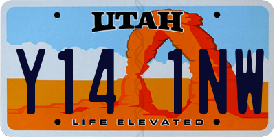 UT license plate Y141NW
