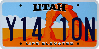 UT license plate Y141ON