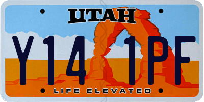 UT license plate Y141PF