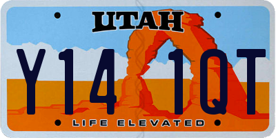UT license plate Y141QT