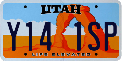 UT license plate Y141SP