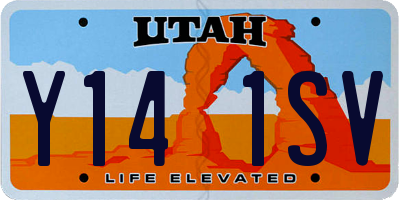 UT license plate Y141SV