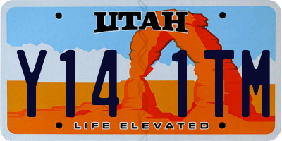 UT license plate Y141TM