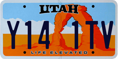 UT license plate Y141TV