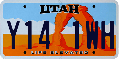 UT license plate Y141WH