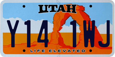 UT license plate Y141WJ