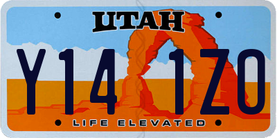 UT license plate Y141ZO