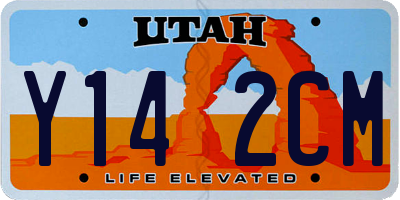 UT license plate Y142CM