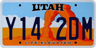 UT license plate Y142DM