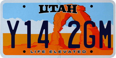 UT license plate Y142GM