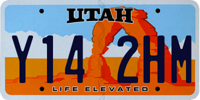 UT license plate Y142HM