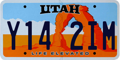 UT license plate Y142IM