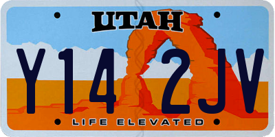 UT license plate Y142JV