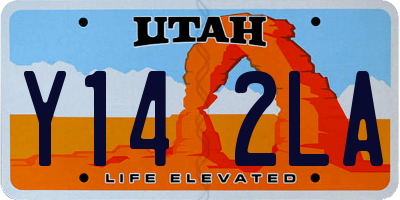 UT license plate Y142LA