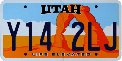 UT license plate Y142LJ