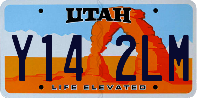 UT license plate Y142LM