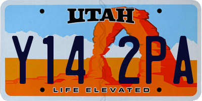 UT license plate Y142PA