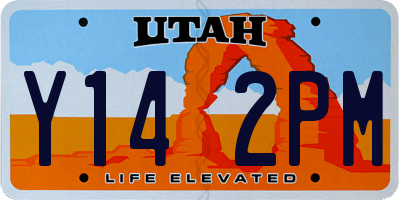 UT license plate Y142PM
