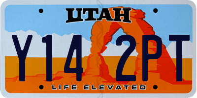 UT license plate Y142PT