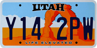 UT license plate Y142PW