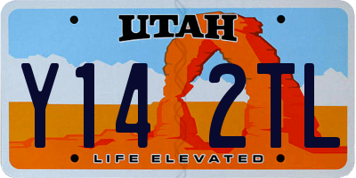 UT license plate Y142TL