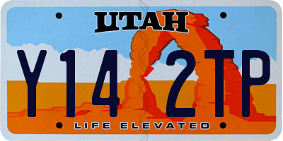 UT license plate Y142TP