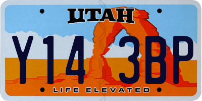 UT license plate Y143BP