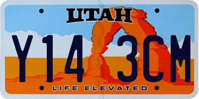 UT license plate Y143CM