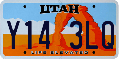 UT license plate Y143LQ