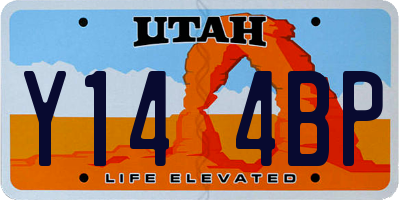 UT license plate Y144BP