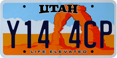 UT license plate Y144CP