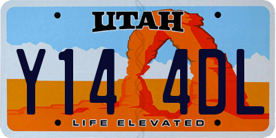 UT license plate Y144DL