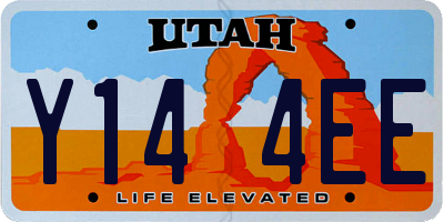 UT license plate Y144EE