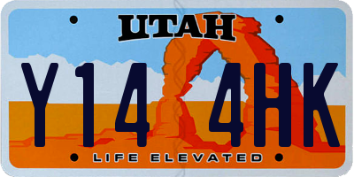 UT license plate Y144HK