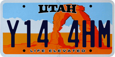 UT license plate Y144HM