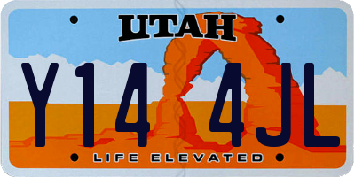 UT license plate Y144JL
