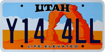 UT license plate Y144LL