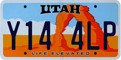 UT license plate Y144LP