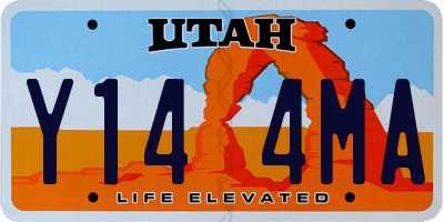 UT license plate Y144MA