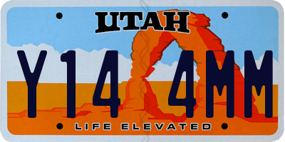 UT license plate Y144MM