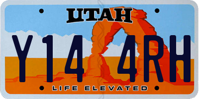 UT license plate Y144RH